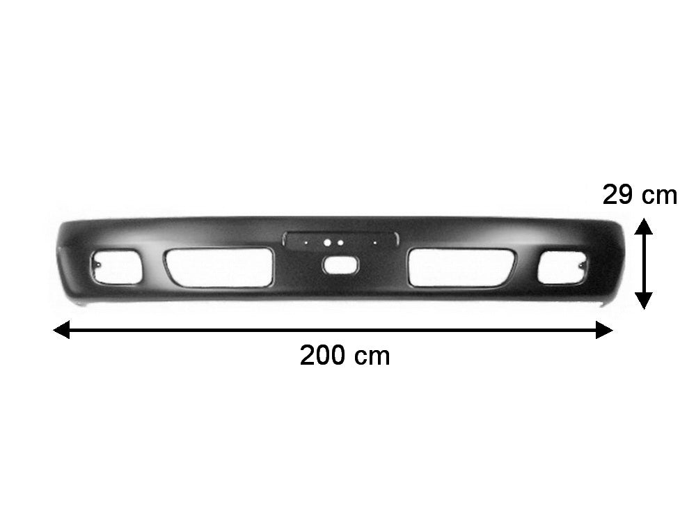 Front Bumper Bar  –  Steel  –  Wide Cab  –  To Suit Toyota Dyna Hino Dutro XZU4 (00-11)