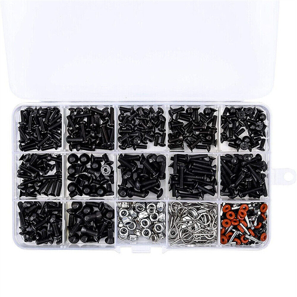 520Pcs/Set RC Screws Box Repair Tool Kit for HSP 1/10 RC Car DIY Accessories AU