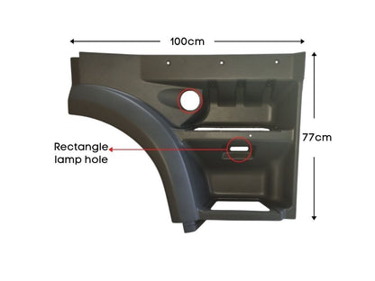 Step Panel R/H Right Hand  –  Upper  –  Square Step Lamp Hole  –  To Suit DAF 95XF (95-02) DAF XF95 (02-06)