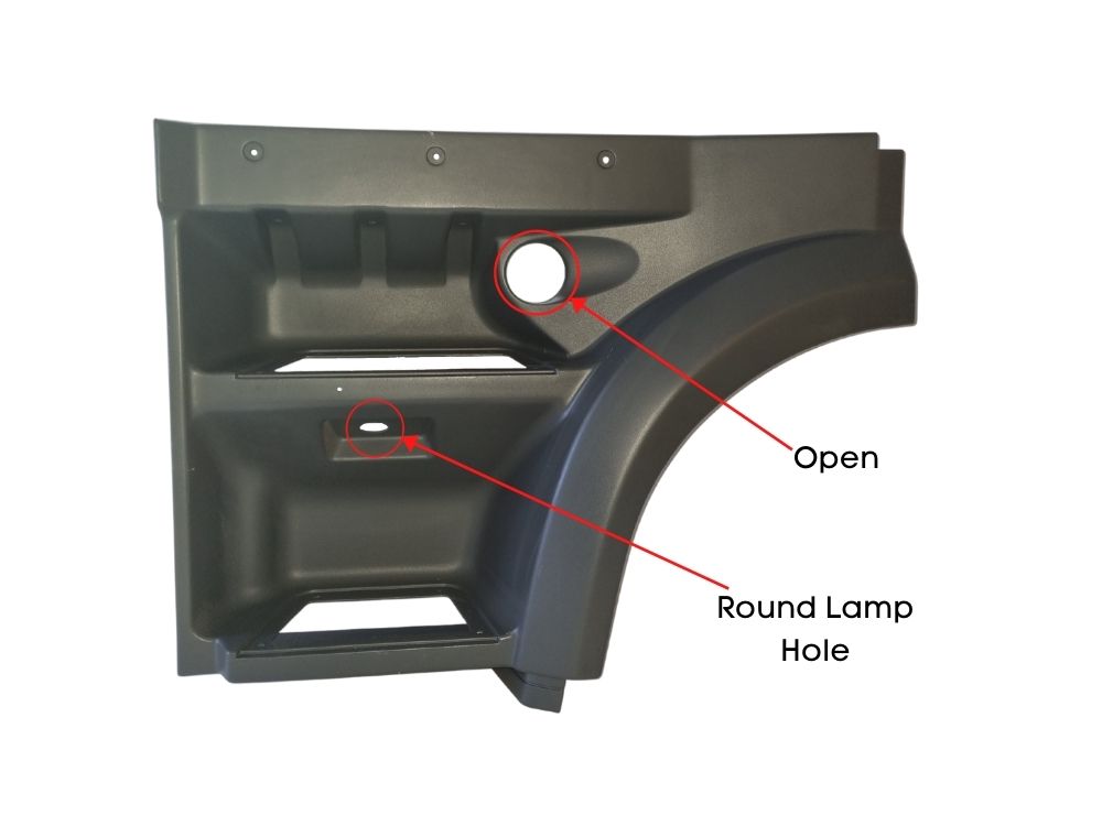 Step Panel L/H Left Hand  –  Upper  –  Square Step Lamp Hole  –  To Suit DAF 95XF (95-02) DAF XF95 (02-06)