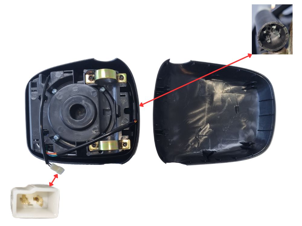 Spotter Mirror R/H Right Hand = L/H Left Hand  –  Heated  –  Suit 26mm Arm  –  DAF XF95 (02-06)