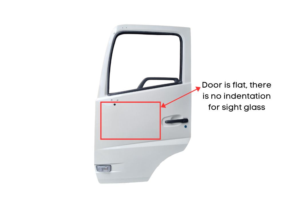 Door Complete L/H Left Hand  –  No Fold Recess On Outer Skin  –  Flat Skin  –  Quon To Suit Nissan UD CK / CW / PD / PW / GK / GW (07-16)