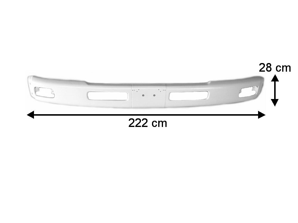 Front Bumper Bar  –  Wide Cab  –  222cm X 28cm  –  To Suit Nissan UD PK (07/95-11)