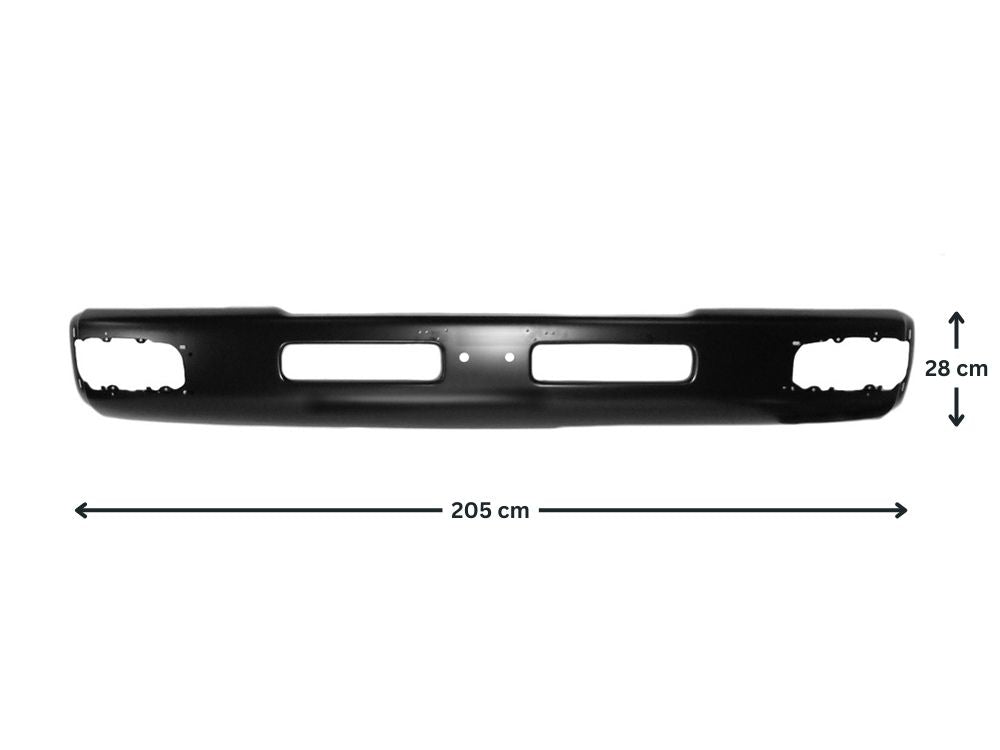 Front Bumper Bar End L/H Left Hand  –  Short  –  With Reflector  –  To suit 28cm High Bar  –  To Suit Nissan UD LK / MK / To Suit Nissan UD PK (07/95-11)