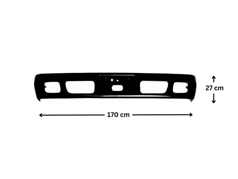 Front Bumper Bar  –  Steel  –  Narrow Cab  –  To Suit Hino 300 Series / Dutro (10/11-05/17)