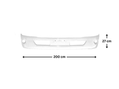 Front Bumper Bar  –  Plastic  –  Wide Cab  –  To Suit Hino 300 Series / Dutro (10/11-05/19)