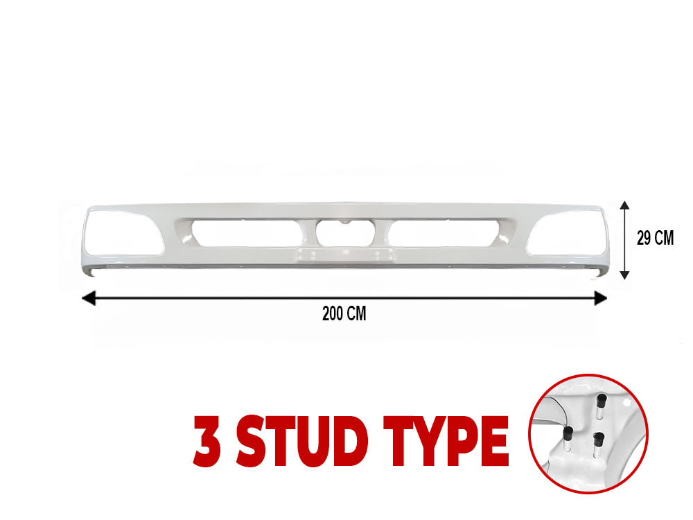 Front Bumper Bar  –  3 Stud  –  Narrow Cab  –  To Suit Hino Ranger Pro (03-11)