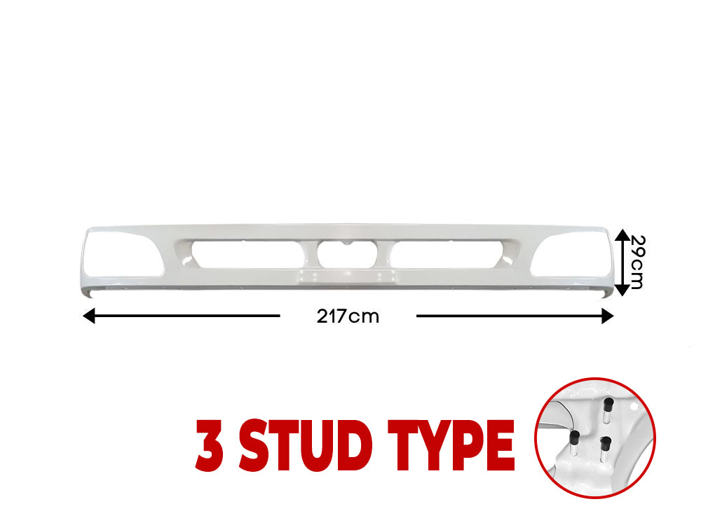 Front Bumper Bar  –  3 Stud  –  Wide Cab  –  To Suit Hino Ranger Pro (03-11)