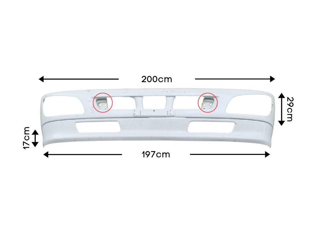 Front Bumper Bar With Apron  –  1 Stud  –  Narrow Cab 2011  –  2017  –  Second Hand