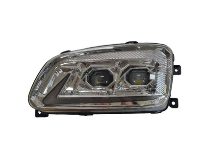 HeadLamp Head Light L/H Left Hand  –  LED  –  Chrome  –  With Daytime Running Lamp  –  To Suit Hino Ranger Pro (03-17)