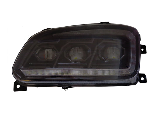 HeadLamp Head Light L/H Left Hand  –  LED  –  Black  –  With Daytime Running Lamp  –  To Suit Hino Ranger Pro (03-17)