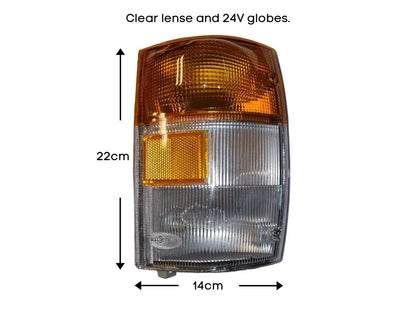 Corner Lamp R/H Right Hand  –  Clear  –  To Suit Isuzu N Series (94-07/05)