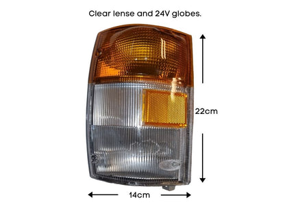 Corner Lamp L/H Left Hand  –  Clear  –  To Suit Isuzu N Series (94-07/05)