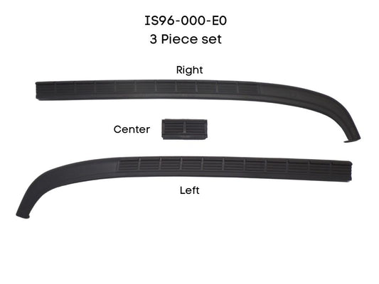 Front Bumper Bar Top Mould  –  3 Piece Set  –  Bolt On  –  To Suit Isuzu F Series (96-07)