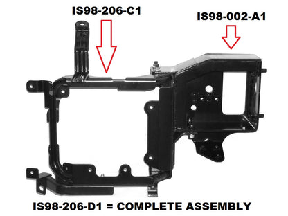 HeadLamp Head Light Holder End/Bumper Bar Bracket R/H Right Hand Complete  –  FX  –  To Suit Isuzu F Series (08-On)