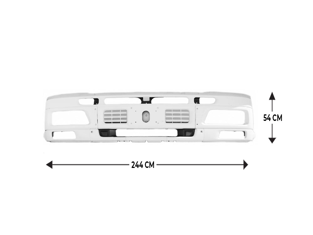 Front Bumper Bar  –  With Combined Flasher/Fog Lamp Holes  –  To Suit Isuzu CX / EX - Giga(94-12/07)