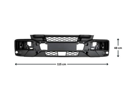 Front Bumper Bar  –  With Flasher Holes  –  Low Bar  –  To Suit Iveco Eurocargo ML120 / ML160 / ML180 (16-On)