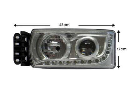 HeadLamp Head Light L/H Left Hand  –  Manual Adjust  –  To Suit Iveco Eurocargo ML120 / ML160 / ML180 (16-On)