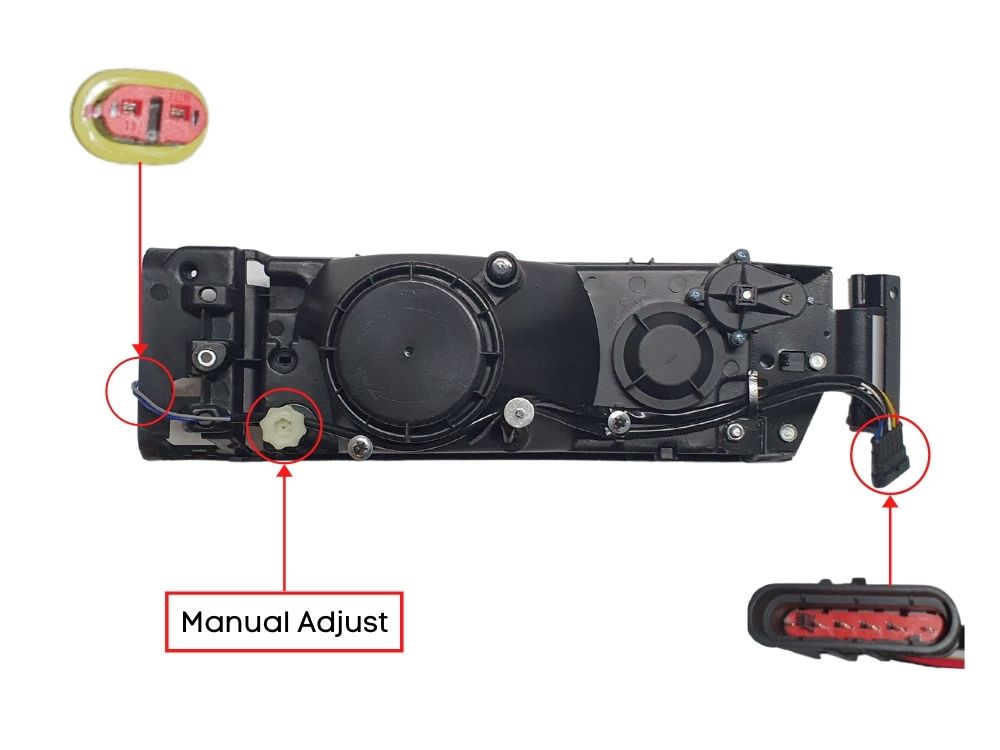 HeadLamp Head Light L/H Left Hand  –  Manual Adjust  –  To Suit Iveco Eurostar 440 (92-04)