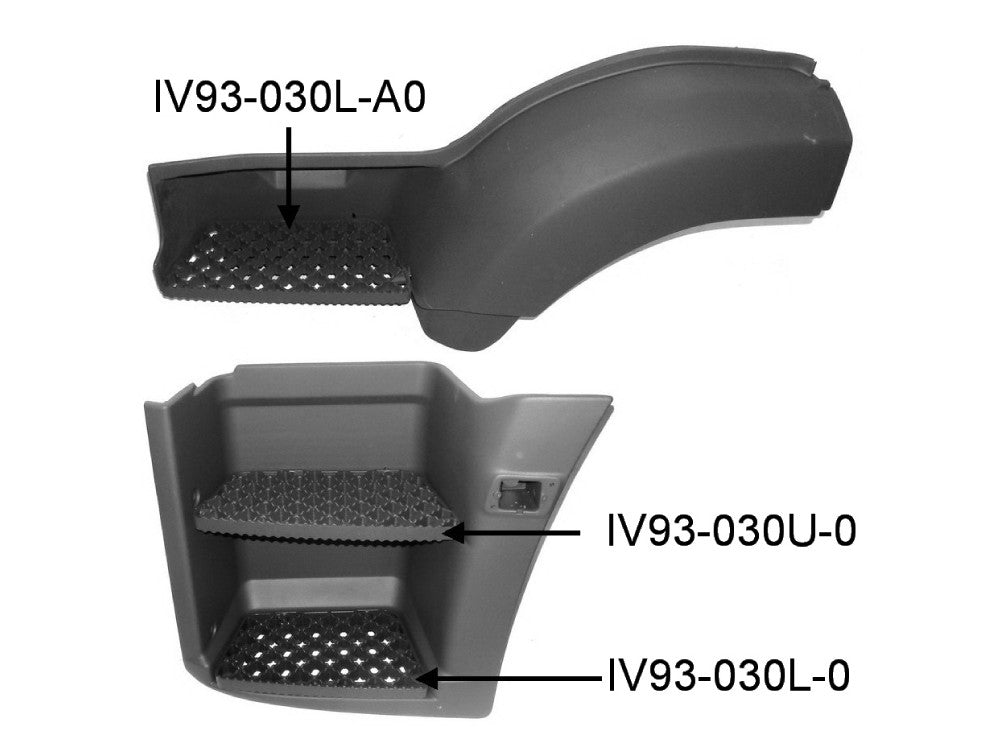 Step Plate R/H Right Hand = L/H Left Hand  –  Lower  –  To Suit Iveco Eurotech 240 (92-04)