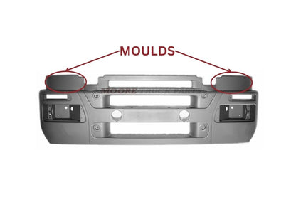 Front Bumper Bar  –  With Moulds  –  Without Fog Lamp Holes  –  Iveco Stralis AS (01-07)