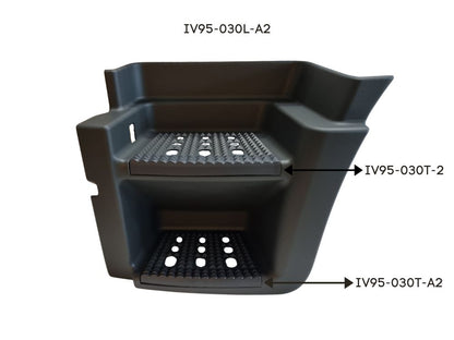 Step Panel L/H Left Hand  –  Twin Step  –  Lower  –  Dark Grey  –  To Suit Iveco Stralis AT / AD / AS (01-07)