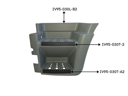 Step Panel L/H Left Hand  –  Twin Step  –  Lower  –  Light Grey  –  To Suit Iveco Stralis AT / AD / AS (01-07)