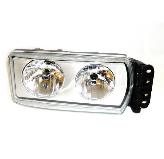 HeadLamp Head Light R/H Right Hand  –  Manual Adjust  –  With Silver Lens  –  To Suit Iveco Stralis AT / AD / AS (01-07)