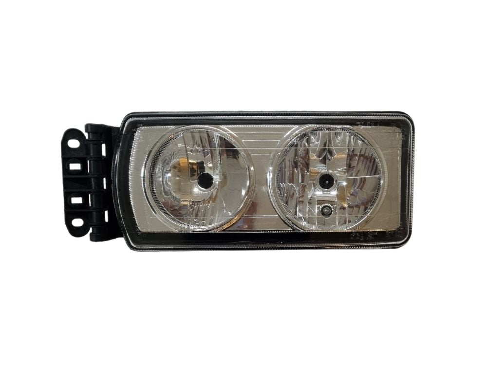 HeadLamp Head Light L/H Left Hand  –  Manual Adjust  –  With Chrome Lens  –  To Suit Iveco Eurocargo 75 / 120 / 130 / 180 (09-16)