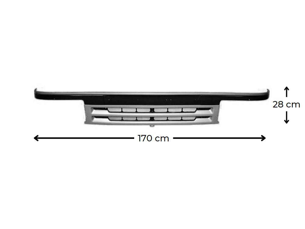 Grille  –  Narrow Cab  –  Black& Silver  –  FE3/FB (91-95)