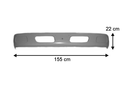 Front Bumper Bar  –  Without Fog Lamp Holes  –  Narrow Cab  –  To Suit Mitsubishi Canter FE7 (05-11)