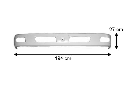 Front Bumper Bar  –  With Fog Lamp Holes  –  To Suit Mitsubishi Canter Wide Cab  –  FE8 (05-11)