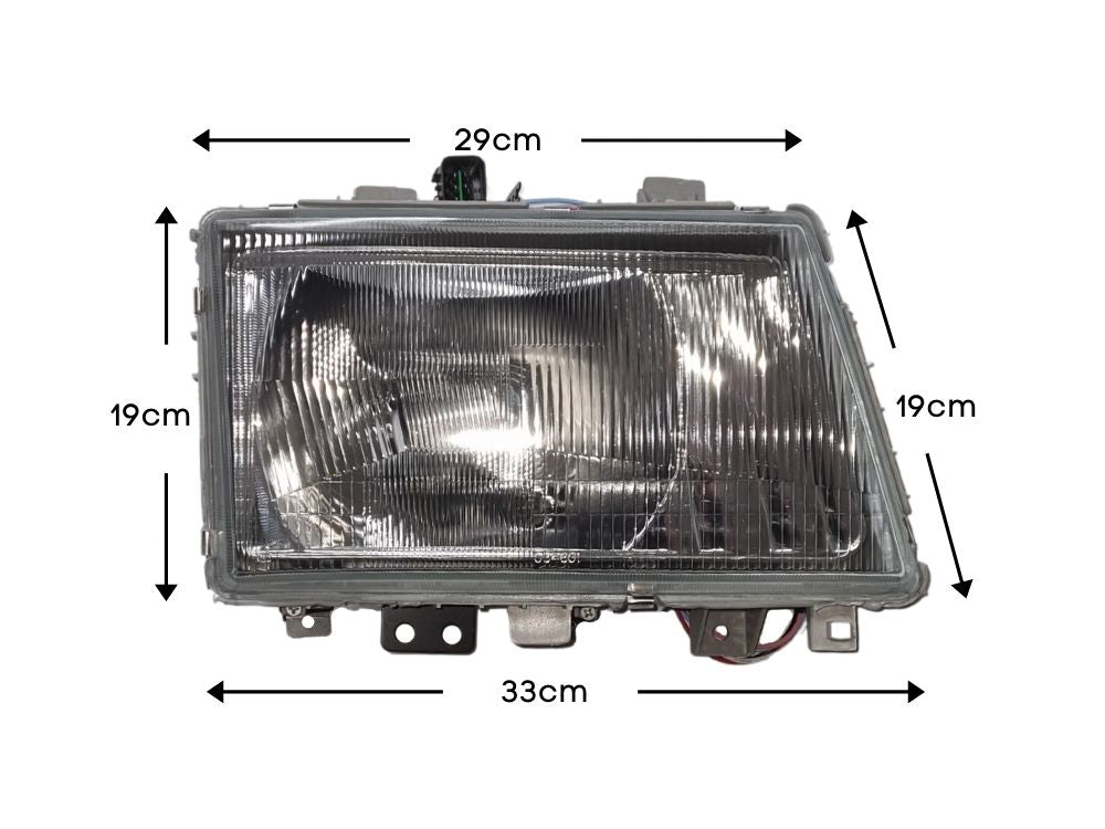 HeadLamp Head Light R/H Right Hand  –  Glass Lens  –  To Suit Mitsubishi Canter FE7 / FE8 (05-09)