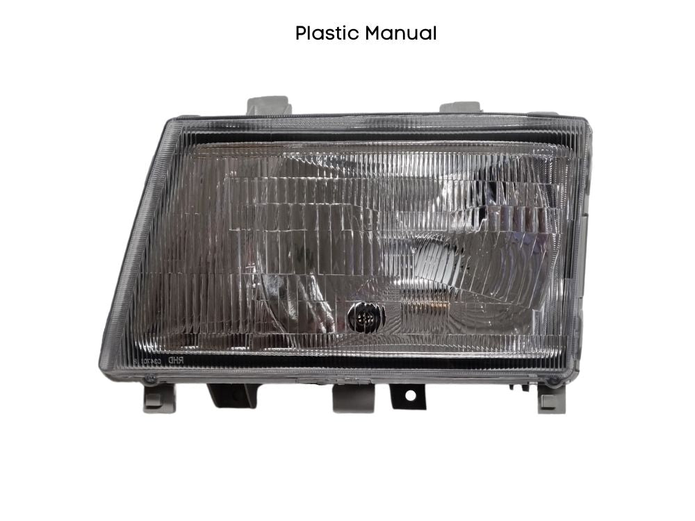 HeadLamp Head Light L/H Left Hand  –  Plastic Lens  –  To Suit Mitsubishi Canter FE7 / FE8 (09-11)