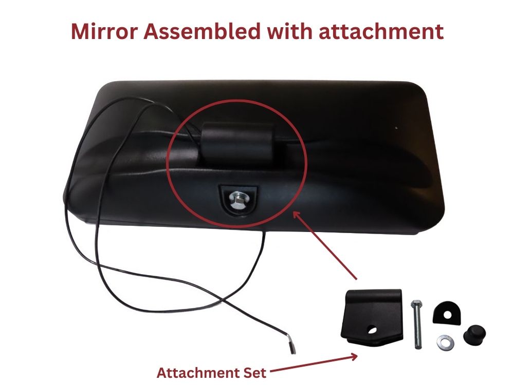 Mirror Head R/H Right Hand  –  With Spotter  –  With Heat  –  To Suit Mitsubishi Canter FE7 / FE8 (05-11)