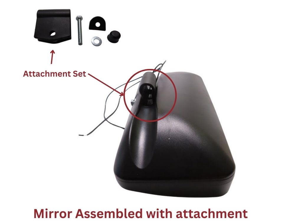 Mirror Head R/H Right Hand  –  With Spotter  –  With Heat  –  To Suit Mitsubishi Canter FE7 / FE8 (05-11)