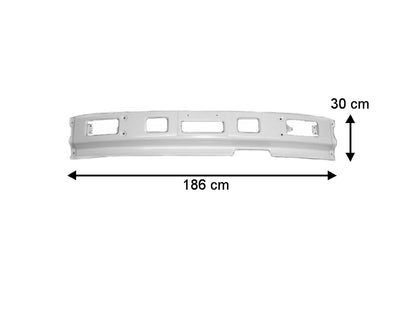 Front Bumper Bar  –  With Fog Lamp Holes  –  To Suit Mitsubishi Fighter FK4 / FM5 (86-96)