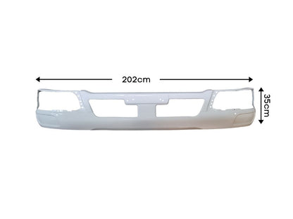 Front Bumper Bar  –  Painted White  –  With HeadLamp Head Light Holes  –  FK  –  (08-11)