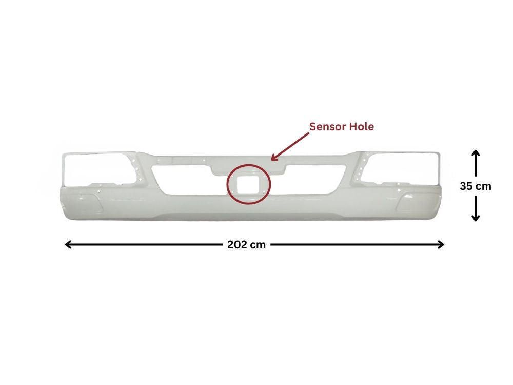 Front Bumper Bar  –  With Radar Hole  –  Narrow Cab  –  To Suit Mitsubishi Fighter FK (19-On)