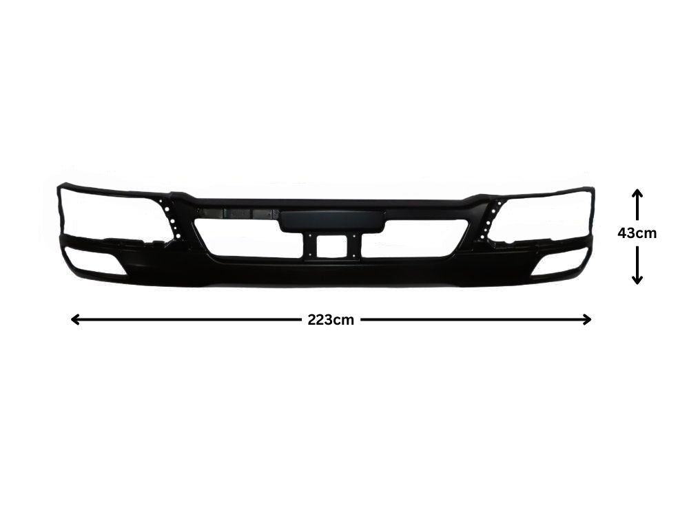 Front Bumper Bar  –  With Fog & Radar Hole  –  Wide Cab  –  To Suit Mitsubishi Fighter FM / FN (19-On)