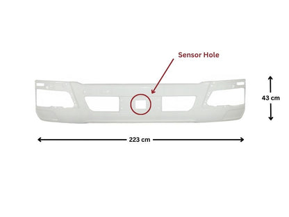 Front Bumper Bar  –  With Radar Hole  –  Wide Cab  –  To Suit Mitsubishi Fighter FM / FN (19-On)