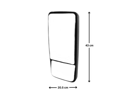 Mirror Head R/H Right Hand = L/H Left Hand  –  Manual  –  Curve Main Glass  –  With Spotter  –  To Suit Mitsubishi Fighter FK / FM / FN (08-On)