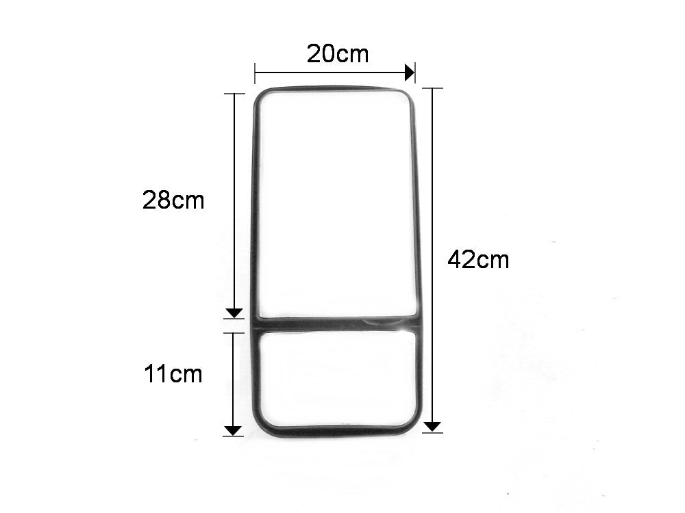 Mirror Head R/H Right Hand = L/H Left Hand  –  Electric  –  Flat Main Glass  –  With Spotter  –  To Suit Mitsubishi FS5 / FP5 / FV5 (08-On) (98-11)