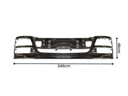 Front Bumper Bar  –  Chrome  –  With Black Moulding  –  To Suit Mitsubishi FS5 / FP5 / FV5 (08-On) (11-18)