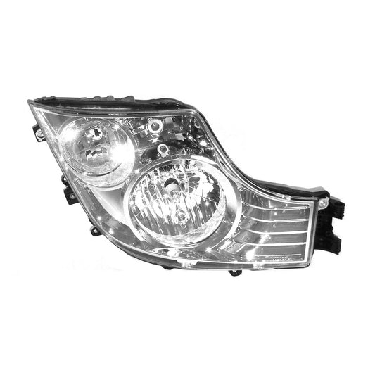 HeadLamp Head Light R/H Right Hand  –  Manual Adjust  –  With Round Fog Lamps  –  To Suit Mercedes Actros M / L Classic / Stream Space (13-On)