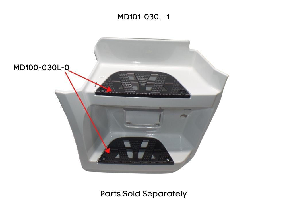 Step Panel R/H Right Hand  –  Lower  –  With Boarding Lamp Holes  –  High Cab  –  To Suit Mercedes Actros MP4 Bigspace (16-On)