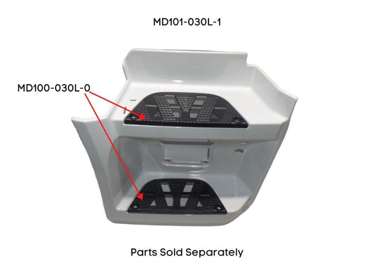 Step Panel R/H Right Hand  –  Lower  –  With Boarding Lamp Holes  –  High Cab  –  To Suit Mercedes Actros MP4 Bigspace (16-On)