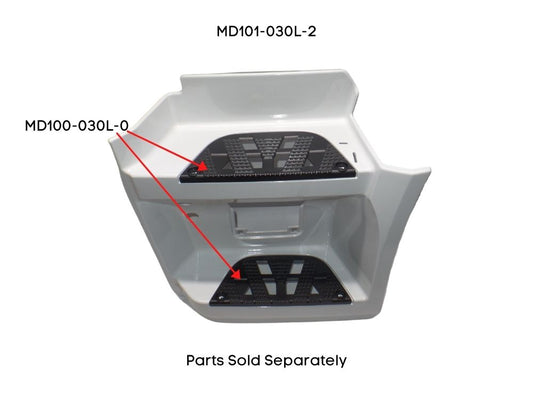 Step Panel L/H Left Hand  –  Lower  –  With Boarding Lamp Holes  –  High Cab  –  To Suit Mercedes Actros MP4 Bigspace (16-On)