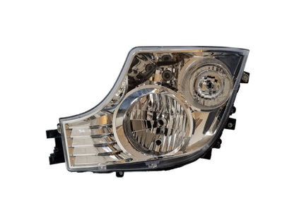 HeadLamp Head Light L/H Left Hand  –  Manual Adjust  –  With Round Fog Lamps  –  To Suit Mercedes Actros MP4 Bigspace (16-On)