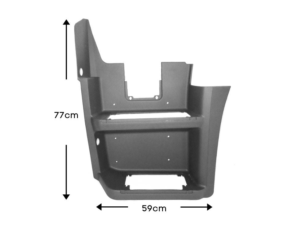 Step Panel L/H Left Hand  –  Twin Step  –  Lower  –  With Cover Hole  –  To Suit Mercedes Axor (98-04)